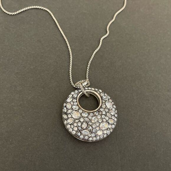 Brighton Trust Your Journey Convertible Necklace Silver-Aqua NWT - Picture 9 of 13